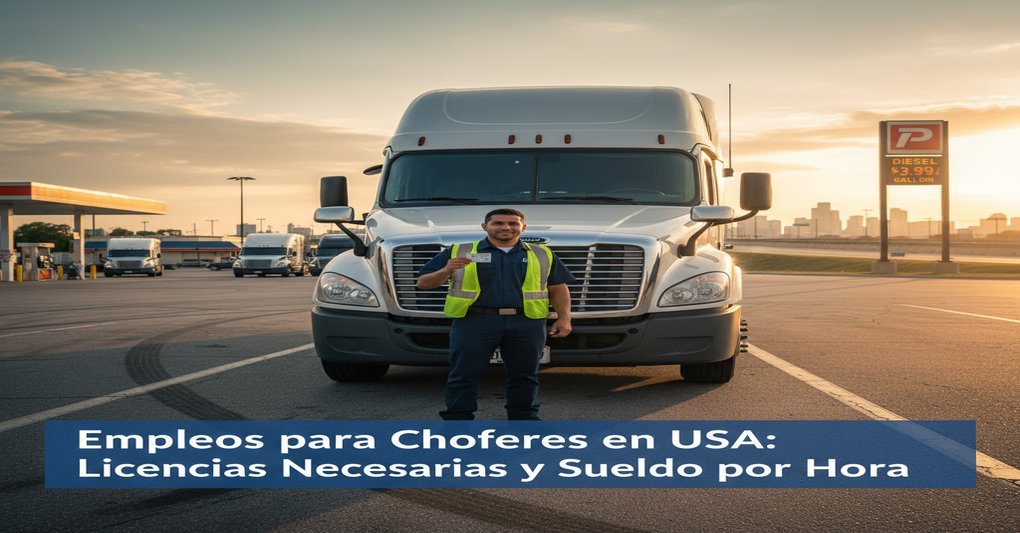 Empleos para Choferes en USA: Licencias Necesarias y Sueldo por Hora