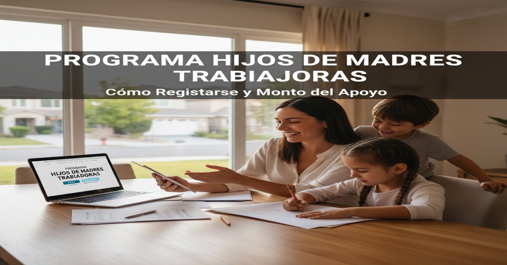 Programa Hijos de Madres Trabajadoras: Cómo Registrarse y Monto del Apoyo