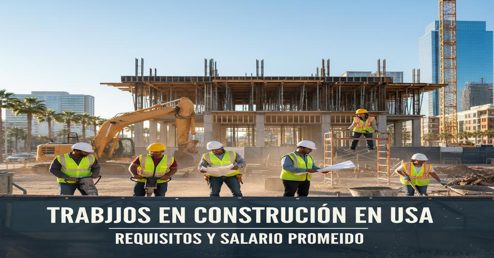 Trabajos en Construcción en USA: Requisitos y Salario Promedio